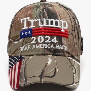 Trump embroidered 2024 Camo Cap